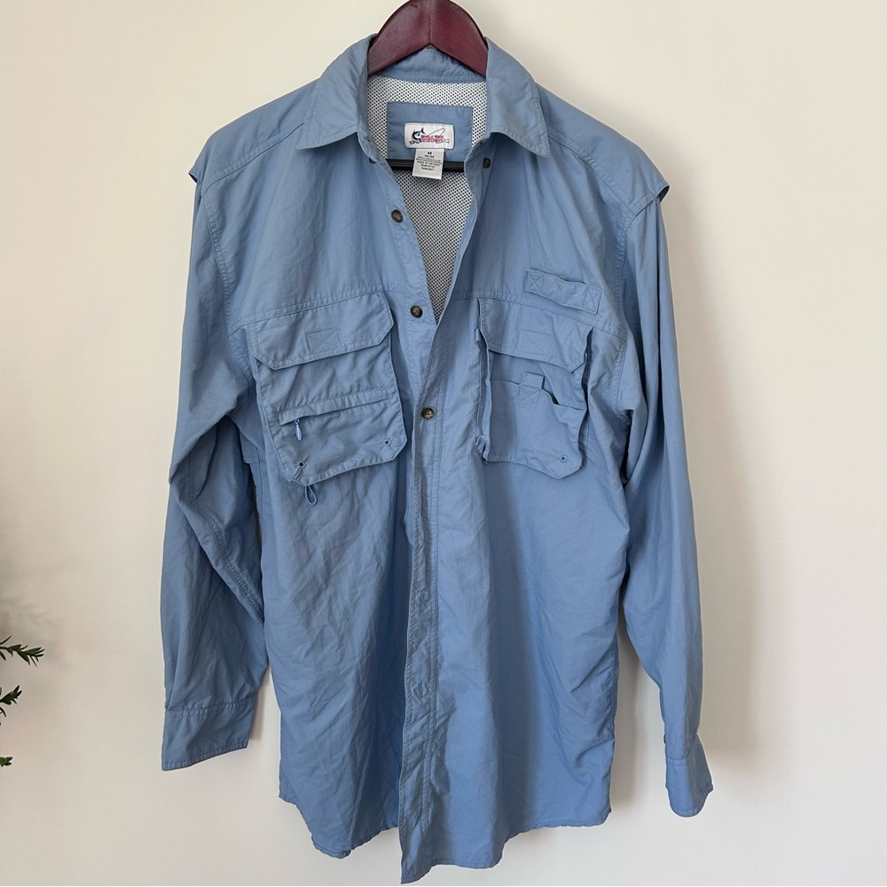 Bass Pro Shops Light Blue Shirt Jacket for Men